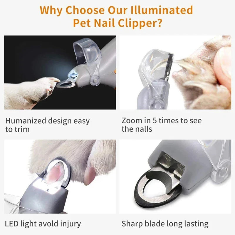 Zinga OmniTrim™ LED Pet Nail Clippers