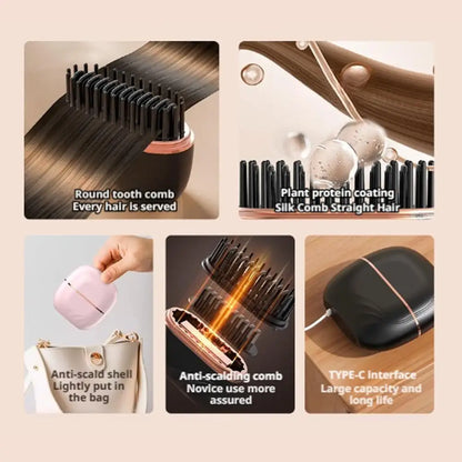 Zinga Viral Heated Portable Hair Straightener