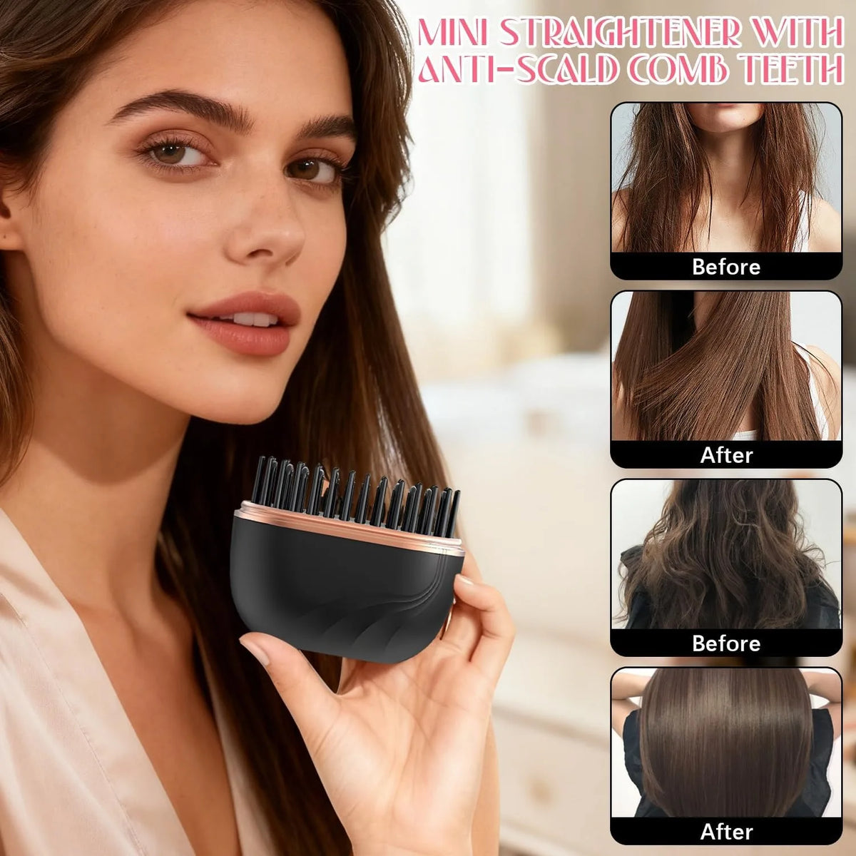 Zinga Viral Heated Portable Hair Straightener